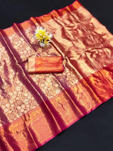 Dazira Soft Banarsi Silk catalog golden banarasi saree price in india