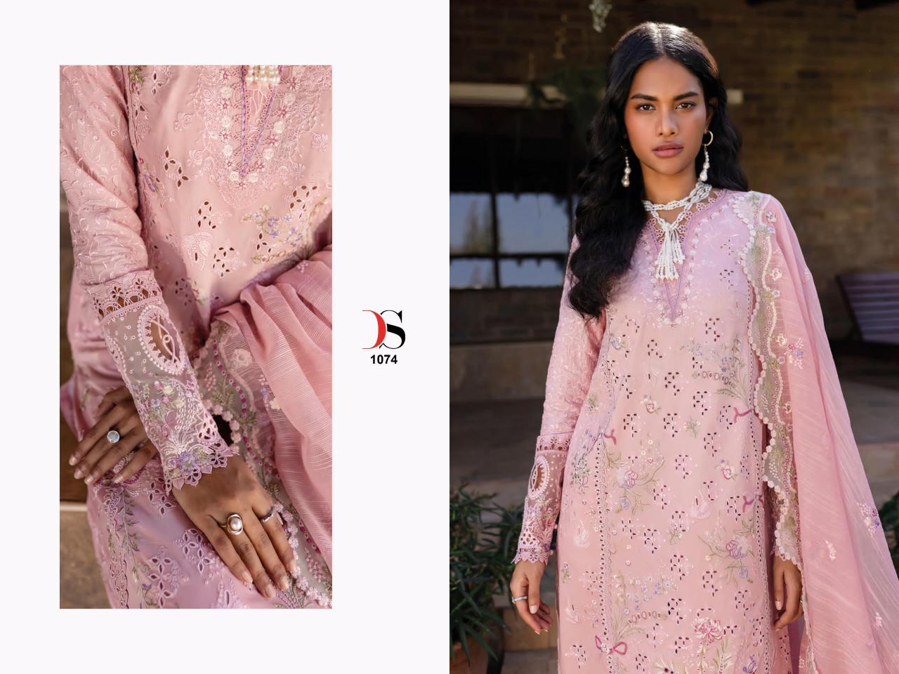 Deepsy Rangrasiya Premium Lawn 25 Catalog Chiffon Dupatta online pakistani suits original in india