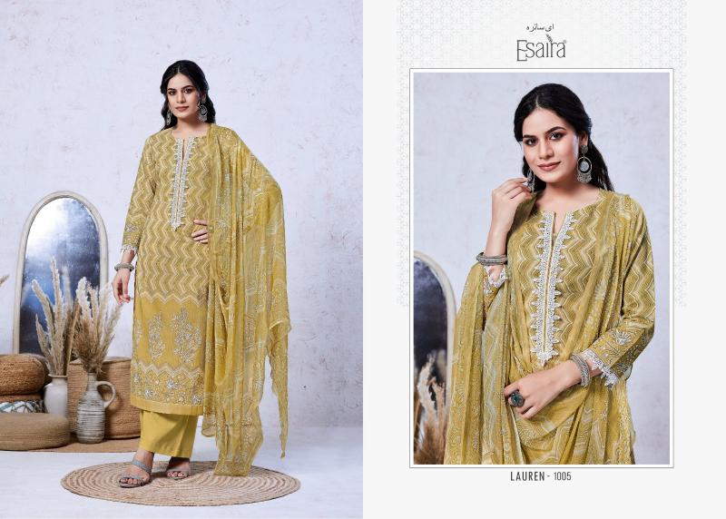 Esaira Lauren Catalog dress material wholesalers in ulhasnagar 