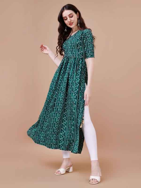 Felocity Bandhani Hits Colour catalog kurti company in india 
