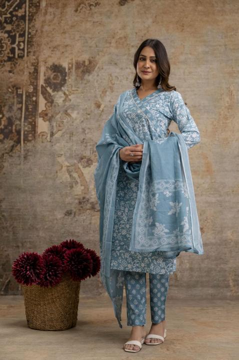 Felocity Premium cotton vol 1 catalog design dupatta and kurti in india price