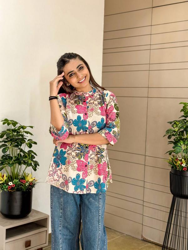 Felocity Pure Premium Cotton With Print catalog indian kurti tops online india