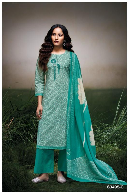 Ganga Carissa 3495 catalog salwar kameez wholesale in kolkata