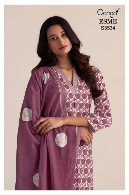 Ganga Esme 3534 catalog designer salwar kameez wholesalers india