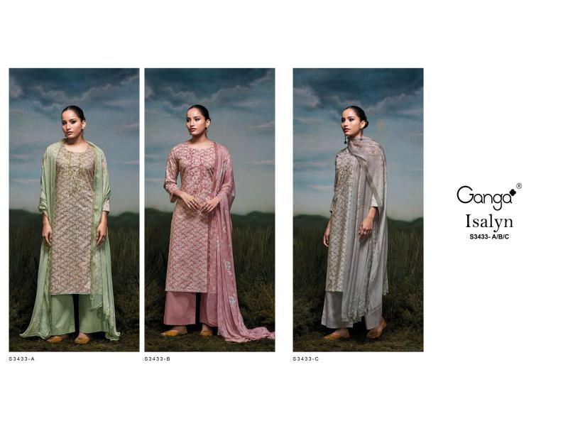 Ganga Isalyn 3433 catalog cheap salwar kameez wholesale