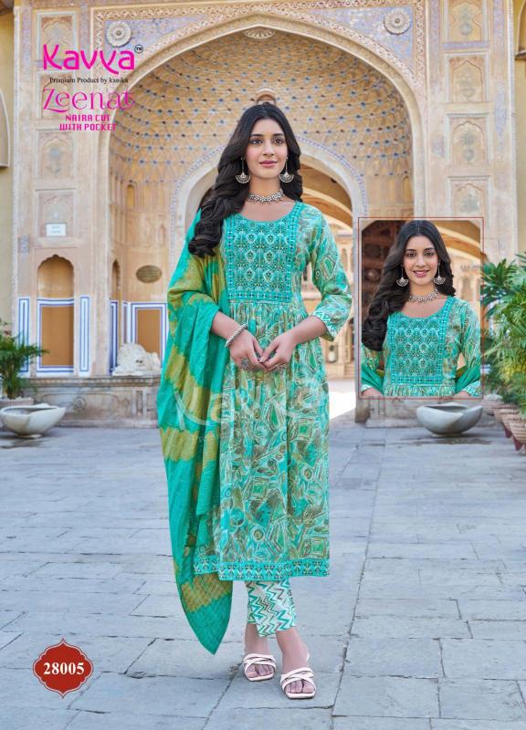 KAVYA ZEENAT VOL 28 Naira Cut Kurtis Catalogue Wholesale Price
