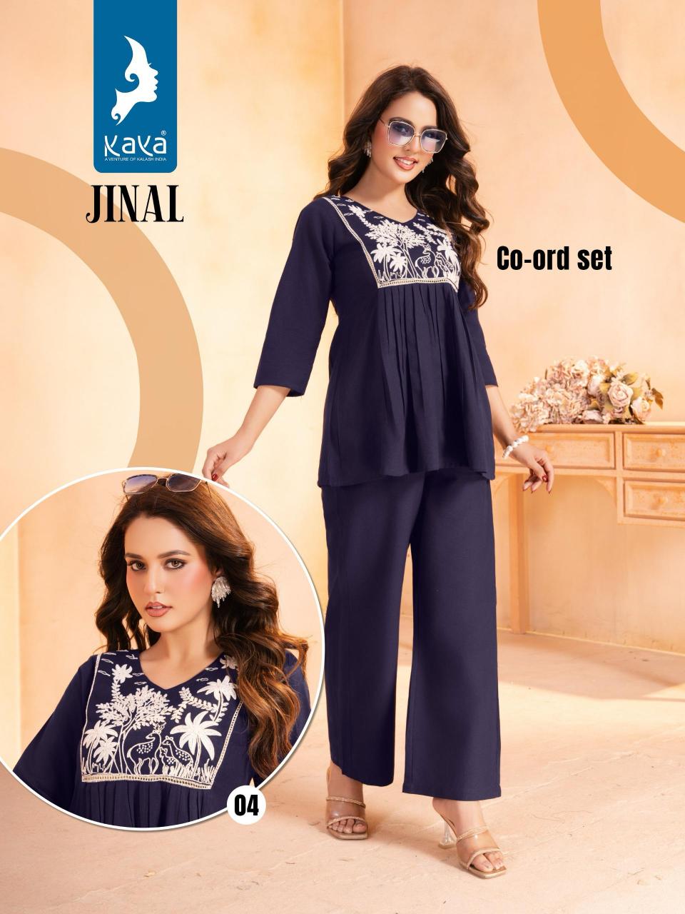 Kaya Jinal Catalog coord set for women wholesale