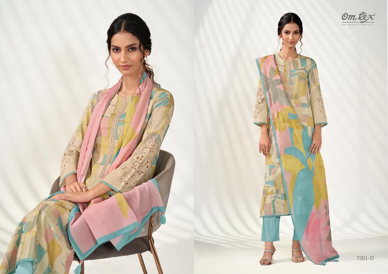 Omtex Vastra Catalog Lawn Cotton salwar suit