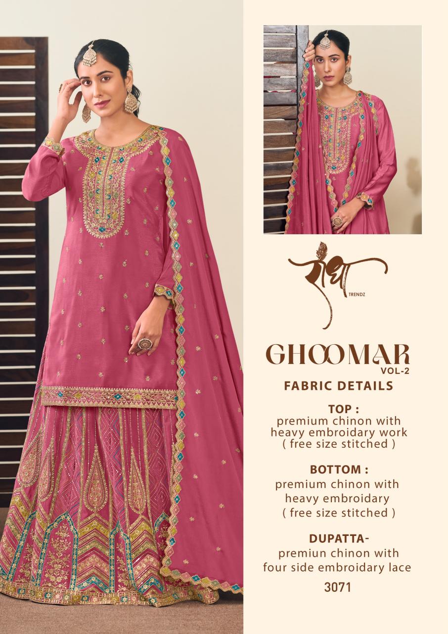 Radha Trendz Ghoomar Vol 2 Catalog pakistani designer wedding suits