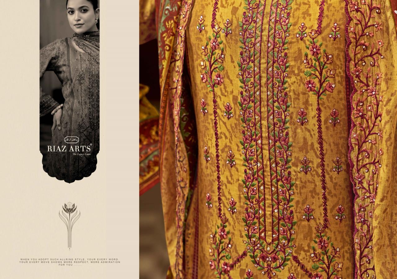 Riaz Arts Bin Saeed Hitlist Catalog wholesale ladies dress material in surat 