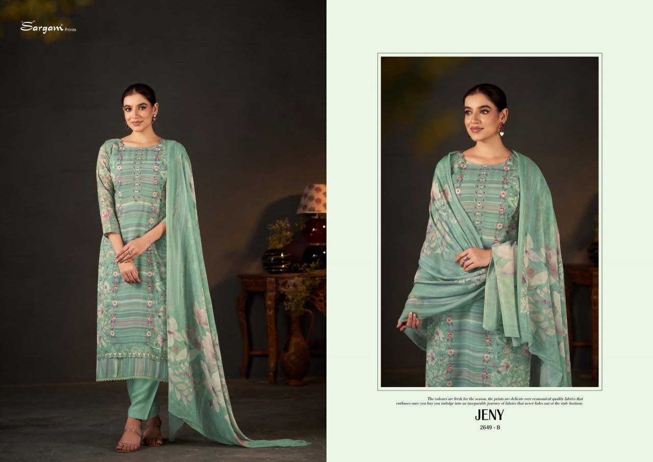 Sargam Jeny Catalog wholesale dress materials in gujarat 