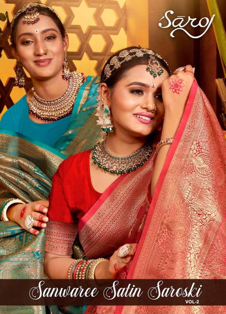 Saroj Sanwaree satin saroski vol.2 Sattin silk in surat with price wholesale
