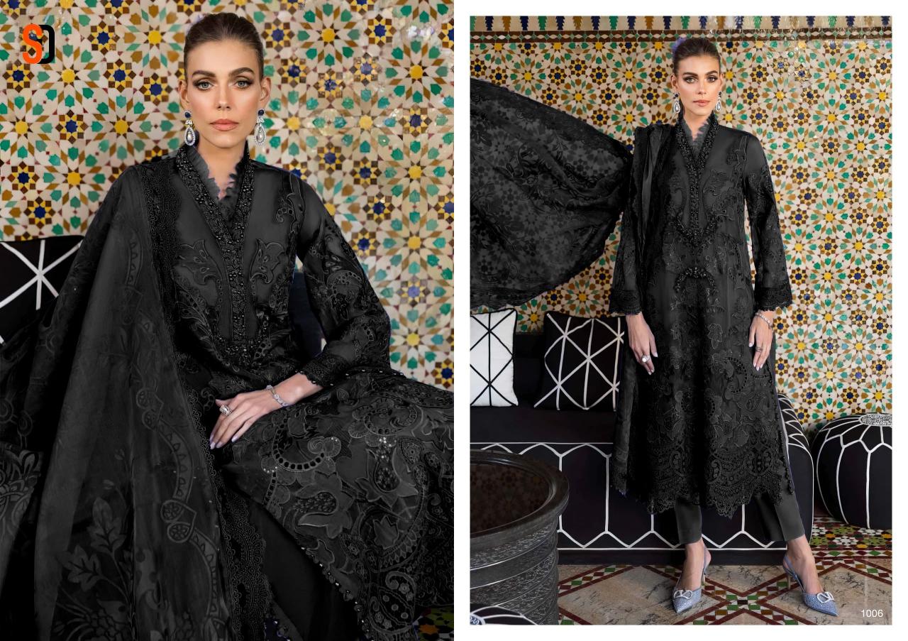 Shraddha Maria B Lawn Catalog Cotton Dupatta pakistani lawn suit collection