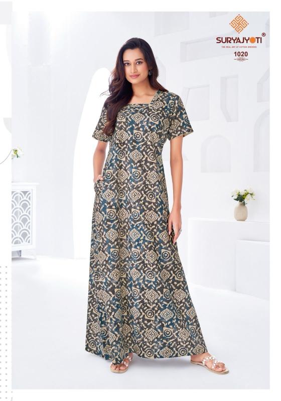 Suryajyoti Pearl vol 1 catalog ladies night dress wholesale market