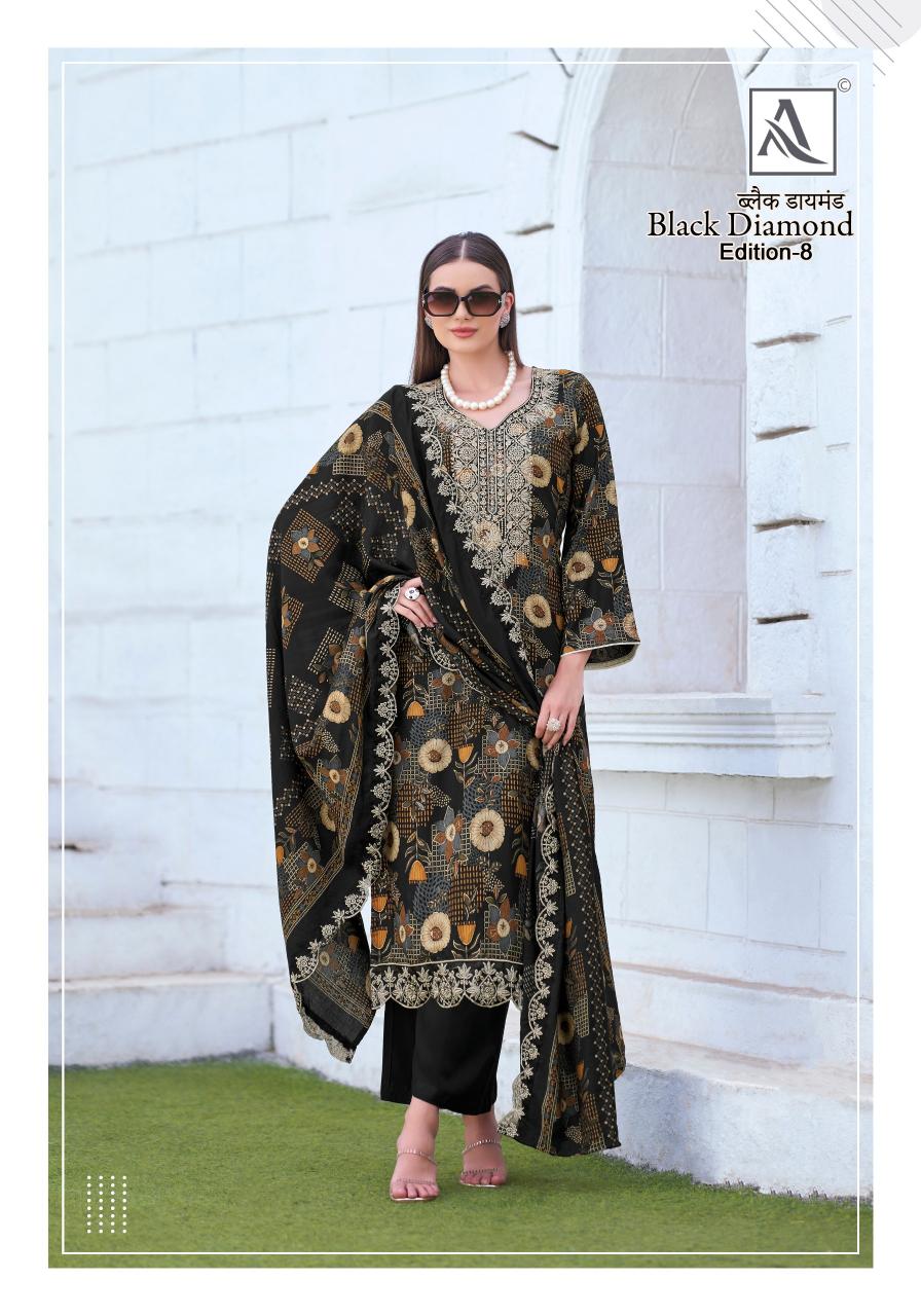 Alok Black Diamond Vol 8 Catalog designer dress materials wholesale online