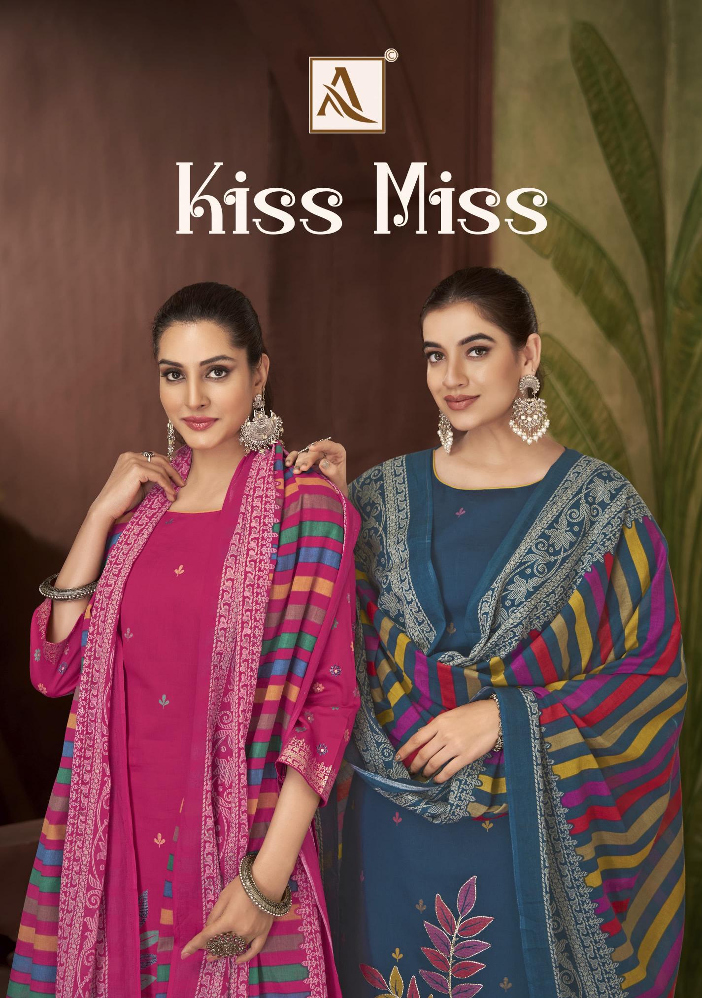 Alok Kiss Miss catalog surat dress material for sale