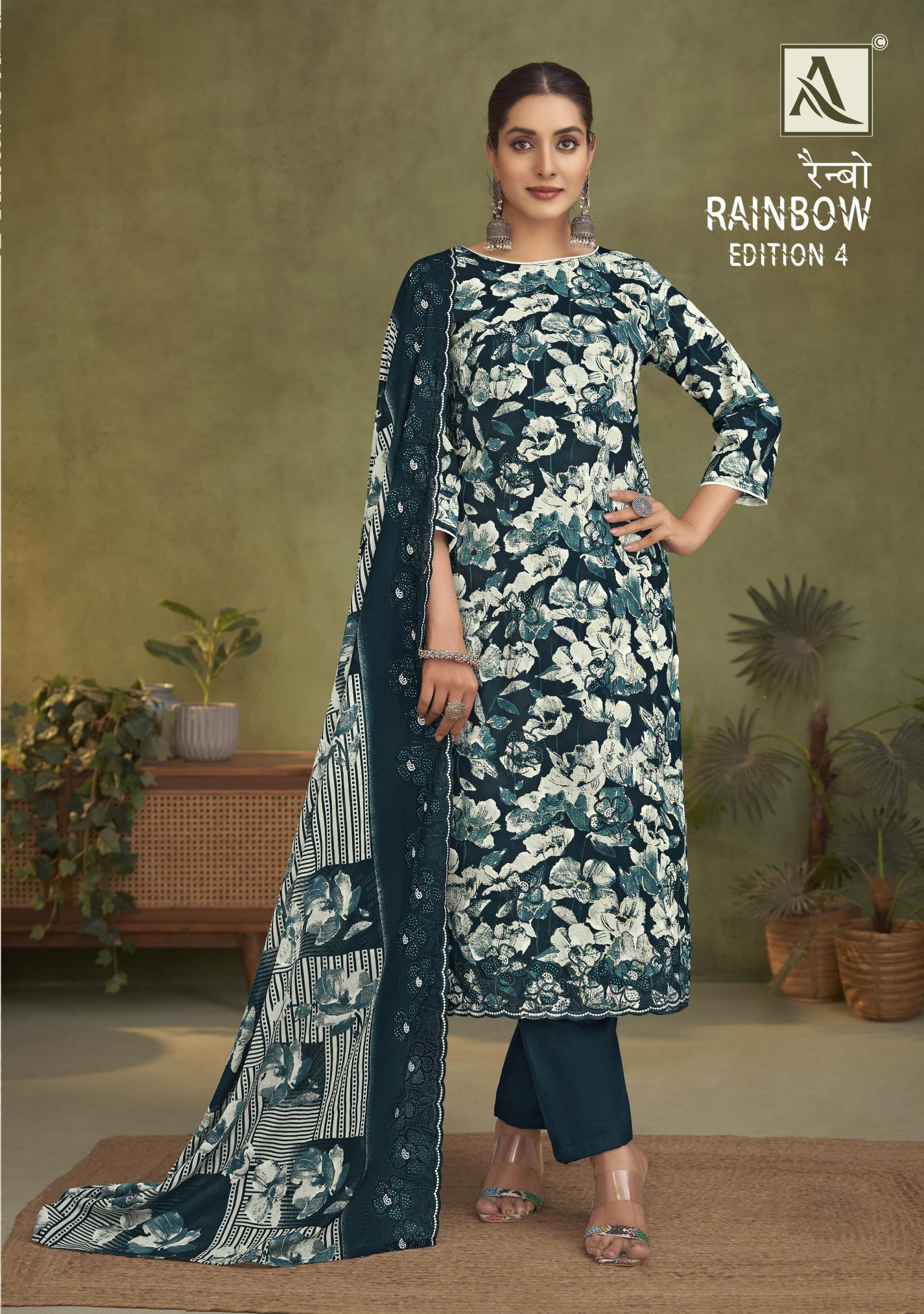 Alok Rainbow vol 4 catalog cotton dress materials wholesale