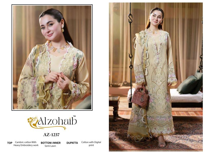 Alzohaib Az 1233 To 1237 Chiffon Dupatta actress dress up salwar suit pakistani