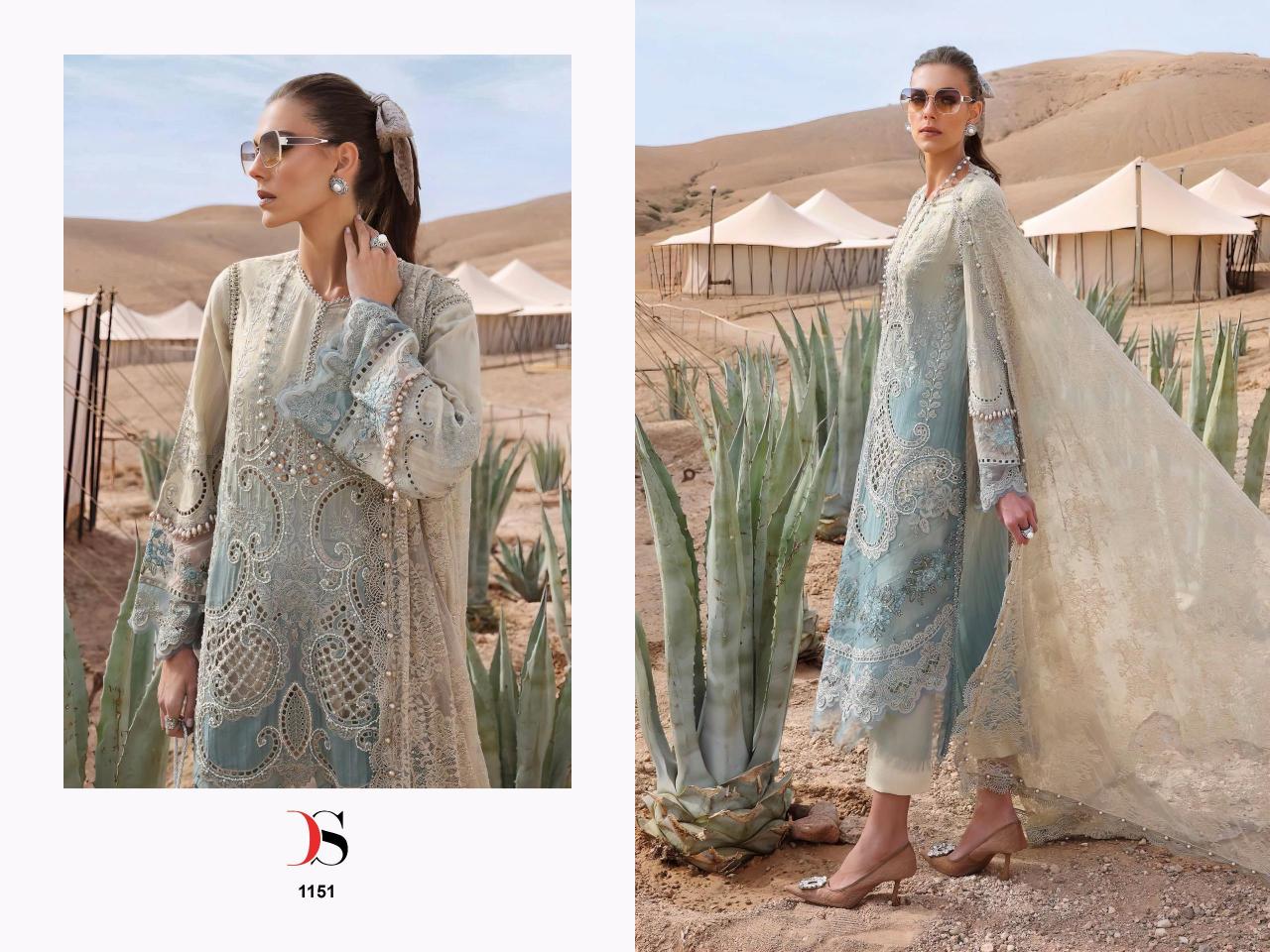 Deepsy Maria B Premium Embroidered 25 Catalog Chiffon Duppatta pakistani wedding suits online shopping