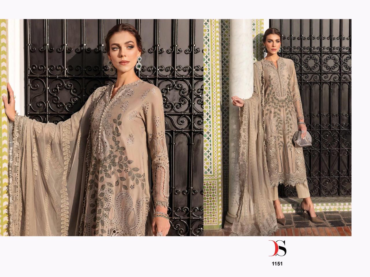 Deepsy Maria B Premium Embroidered 25 Catalog Chiffon Duppatta pakistani wedding suits online shopping