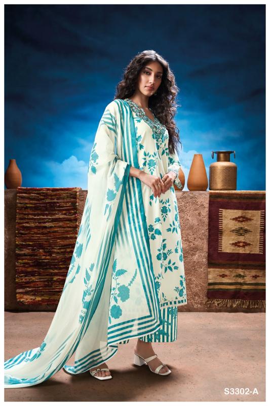 Ganga Mariska 3302 catalog chennai salwar kameez wholesaler 