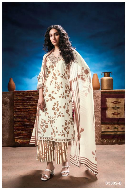 Ganga Mariska 3302 catalog chennai salwar kameez wholesaler 