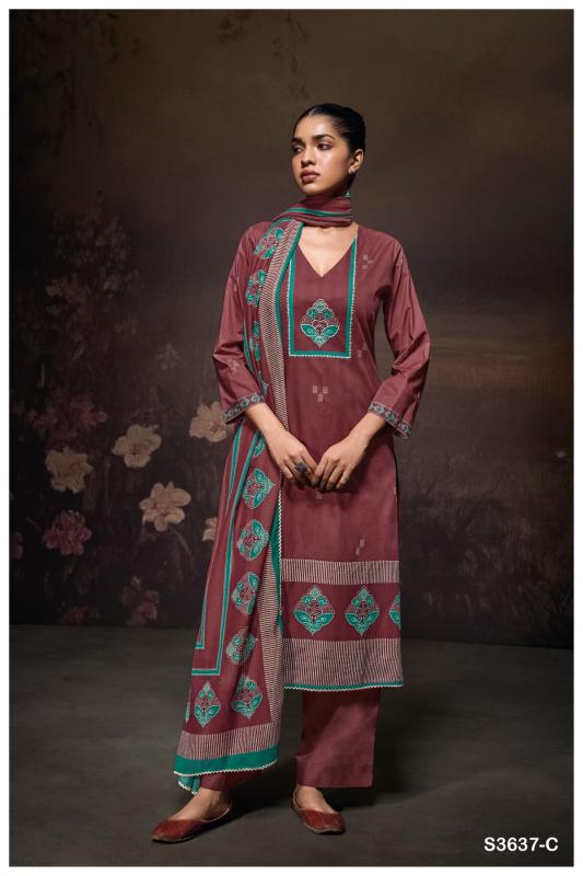 Ganga samantha 3637 catalog wholesale salwar kameez suppliers in surat