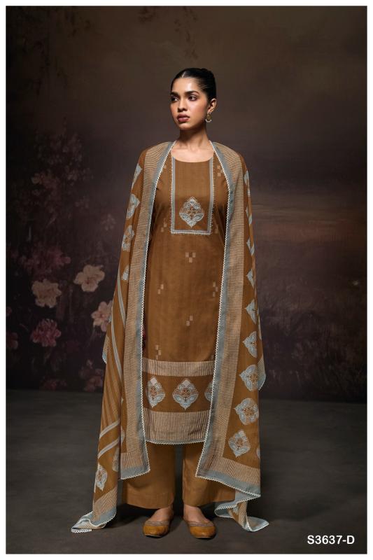 Ganga samantha 3637 catalog wholesale salwar kameez suppliers in surat