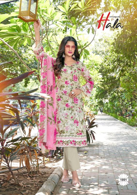 Hala Mira Nur vol 1 catalog wholesale dealers for dress materials in delhi 