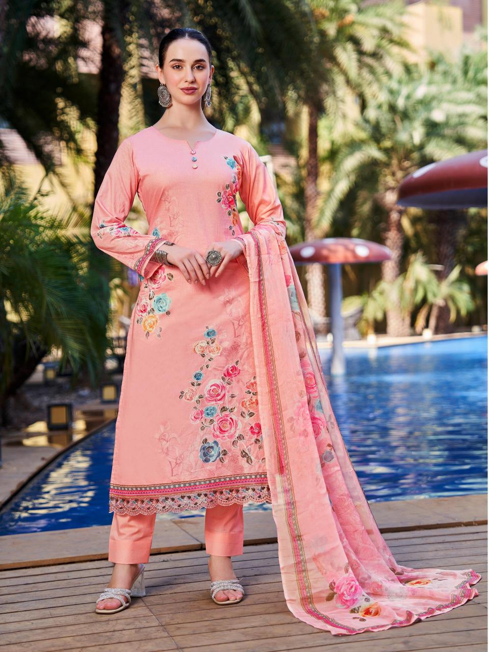Ibiza Hill Queen Catalog wholesale unstitched salwar kameez material online india