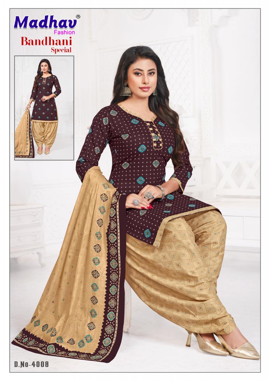 Madhav Bandhani Special  Vol-04 - Dress Material  - Wholesale Catalog