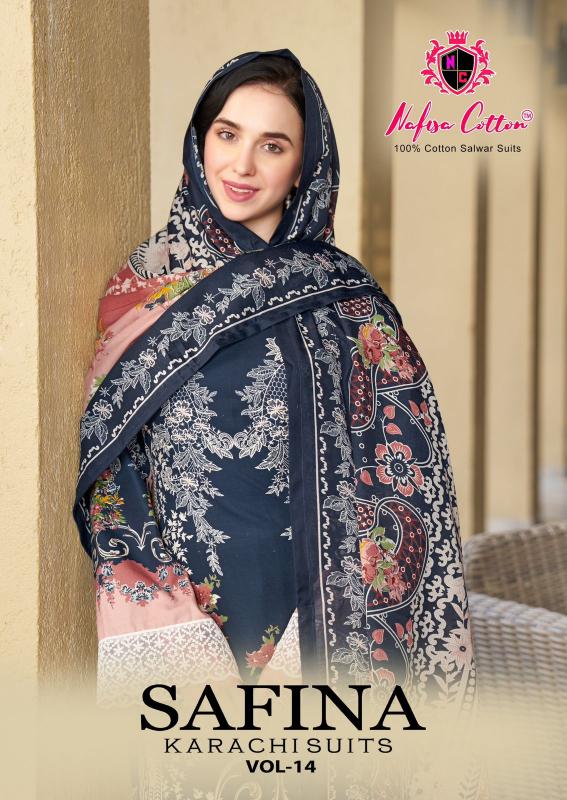 Nafisa Safina Vol-14 – Karachi Dress Material - Wholesale Catalog