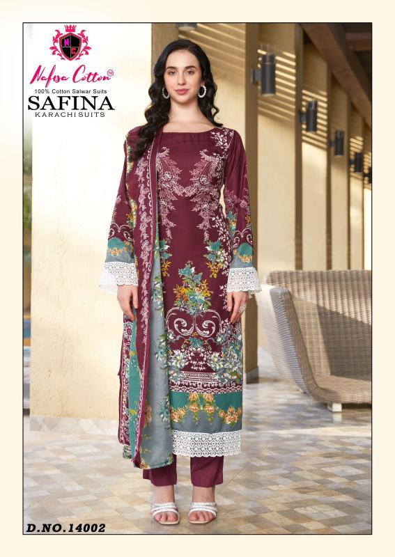 Nafisa Safina Vol-14 – Karachi Dress Material - Wholesale Catalog