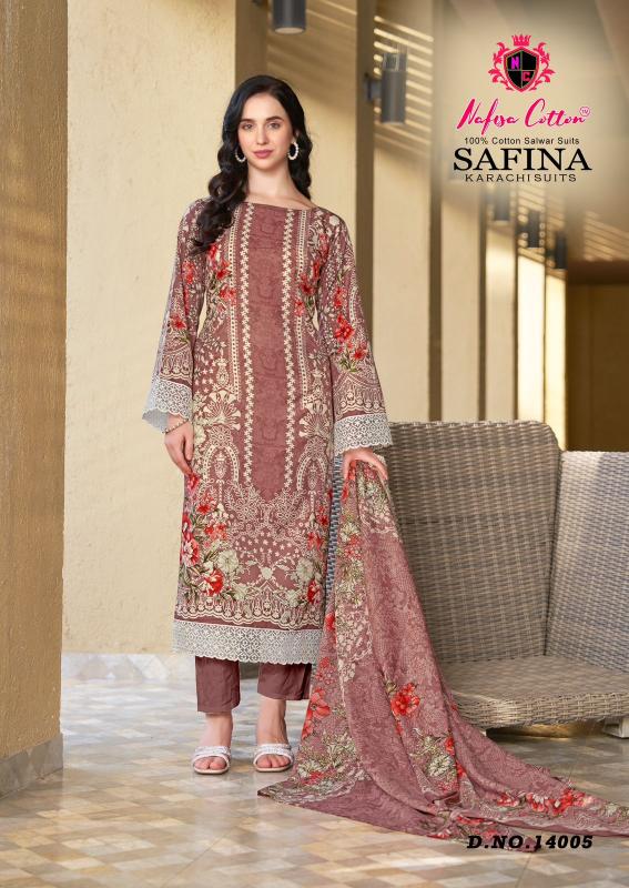 Nafisa Safina Vol-14 – Karachi Dress Material - Wholesale Catalog