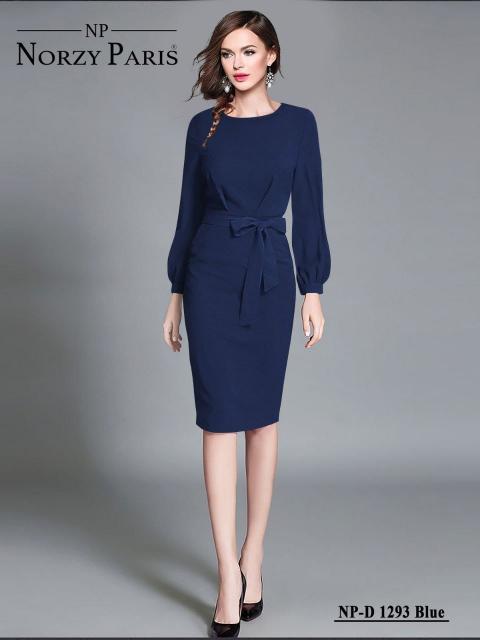 Norzy Paris NP D 1293 Blue , 1297 Chiku & 1299 Green Catalog one piece western dress
