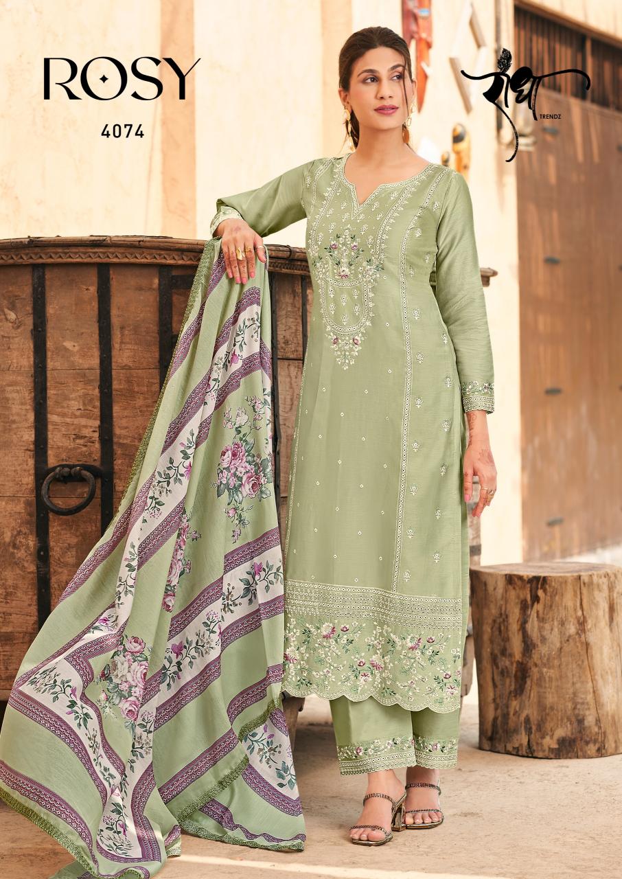Radha Trendz Rosy Catalog wholesale salwar kameez market in surat