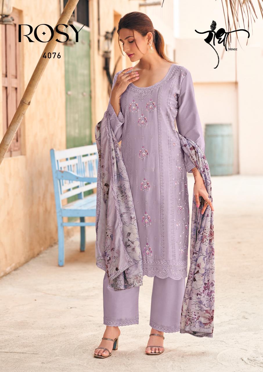 Radha Trendz Rosy Catalog wholesale salwar kameez market in surat