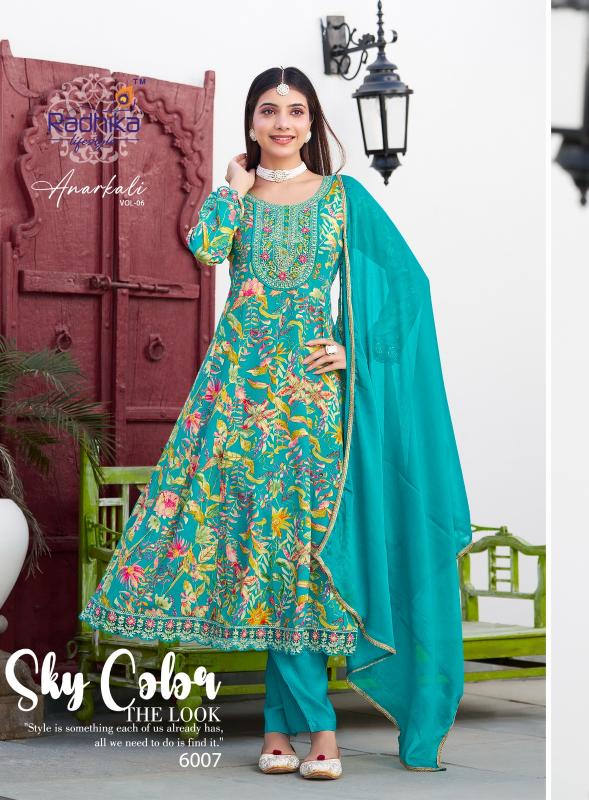 Radhika LifeStyle Anarkali Vol 6 Catalog best manufacturer kurti in jaipur