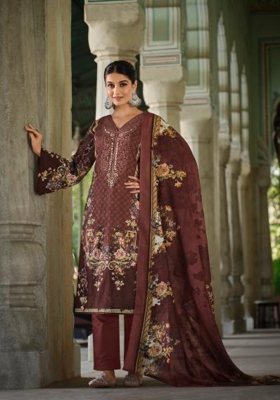 Romani Aarzu Vol 17 Catalog wholesale pure cotton dress materials