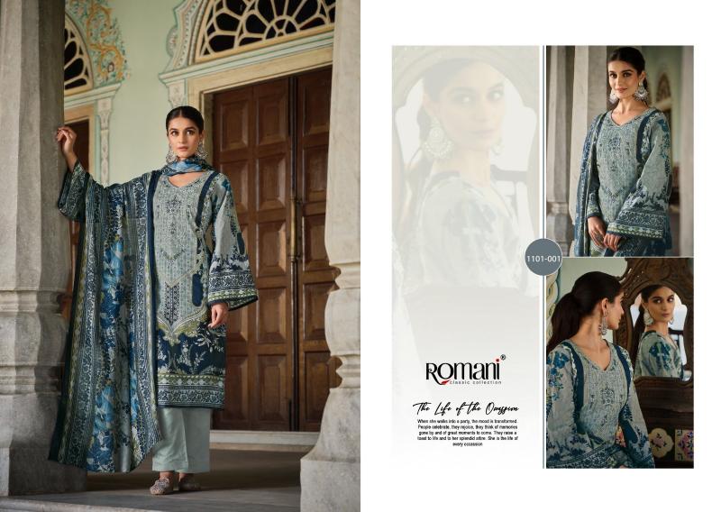 Romani Aarzu Vol 17 Catalog wholesale pure cotton dress materials