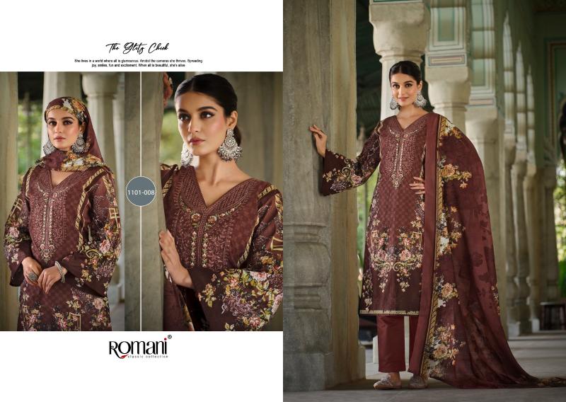 Romani Aarzu Vol 17 Catalog wholesale pure cotton dress materials