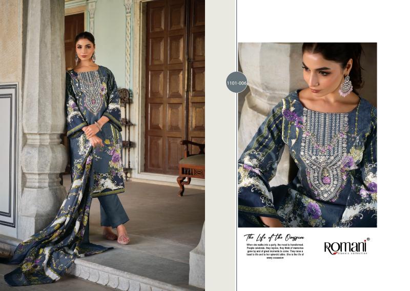Romani Aarzu Vol 17 Catalog wholesale pure cotton dress materials