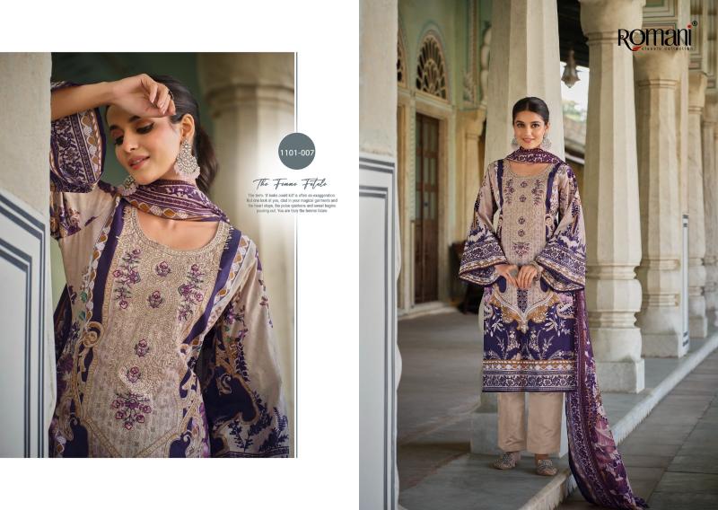 Romani Aarzu Vol 17 Catalog wholesale pure cotton dress materials