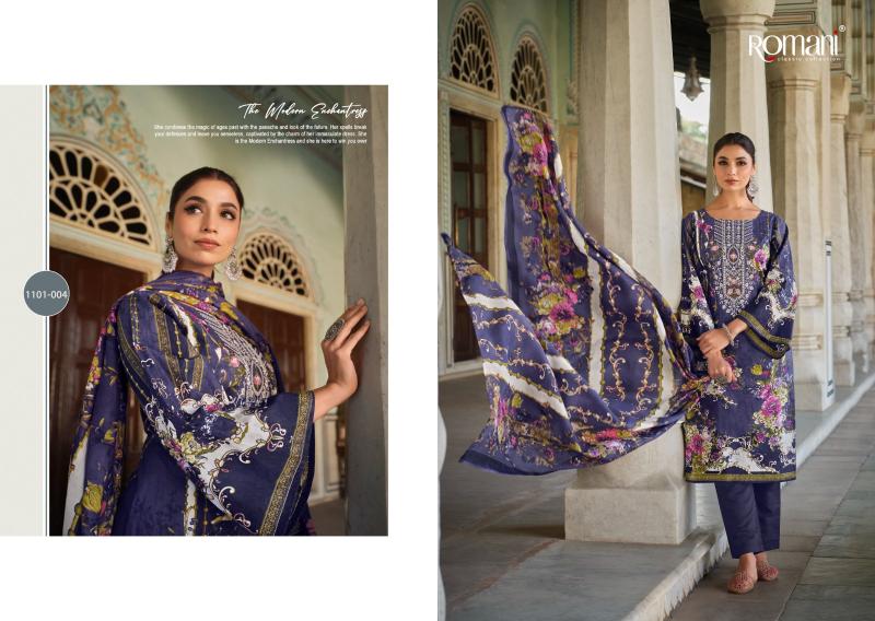 Romani Aarzu Vol 17 Catalog wholesale pure cotton dress materials