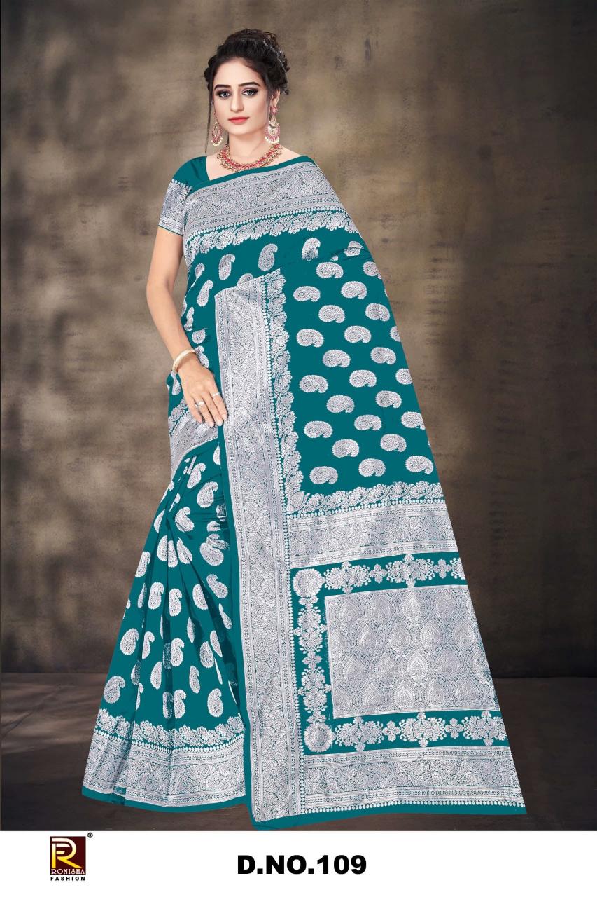 Ronisha 109 catalog low price saree shop in surat