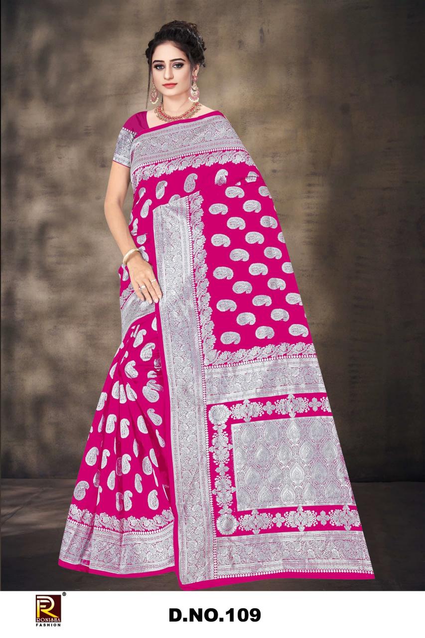 Ronisha 109 catalog low price saree shop in surat