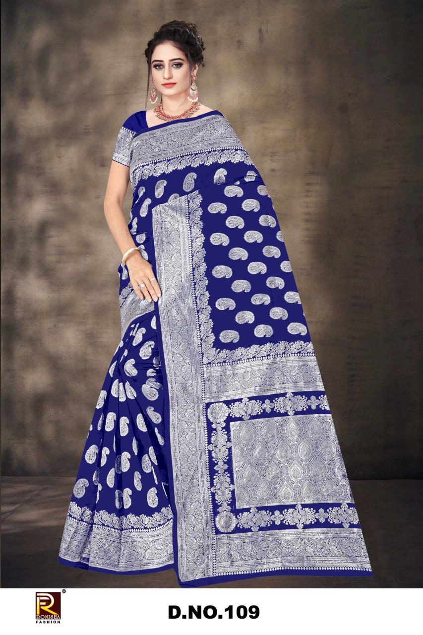 Ronisha 109 catalog low price saree shop in surat