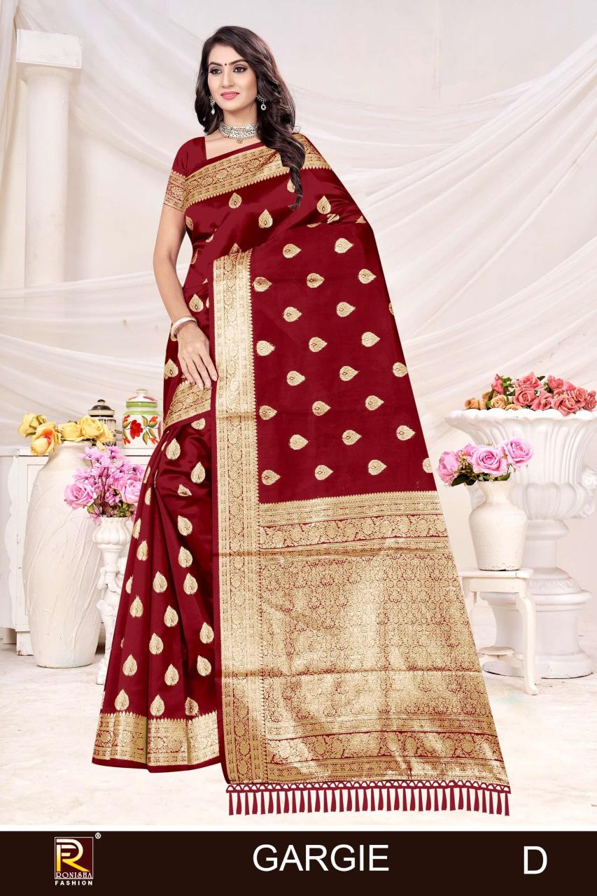 Ronisha Gargie catalog banaras fancy saree surat