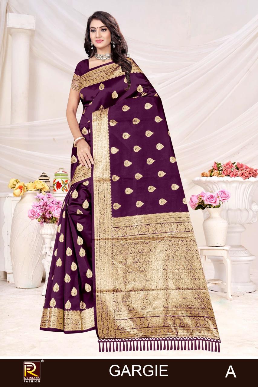 Ronisha Gargie catalog banaras fancy saree surat