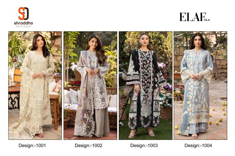 Shraddha Elaf vol 1 catalog buy online pakistani palazzo suits